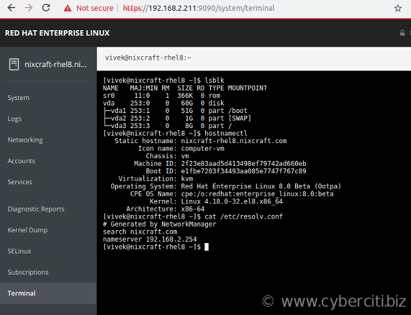 Cara Install Web Console Cockpit pada RHEL 8