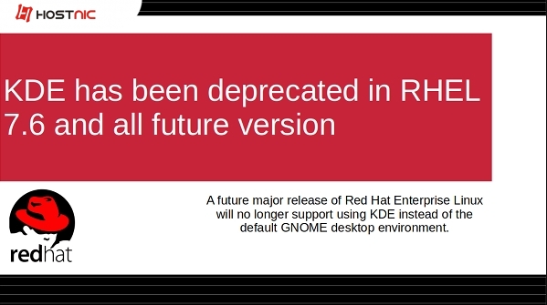 KDE deprecated di RHEL 7.6