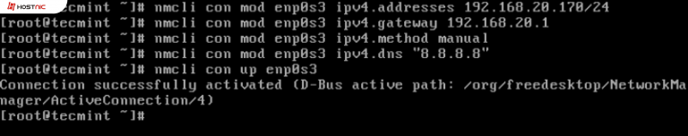 3 Cara untuk seting Static IP Address di RHEL 8