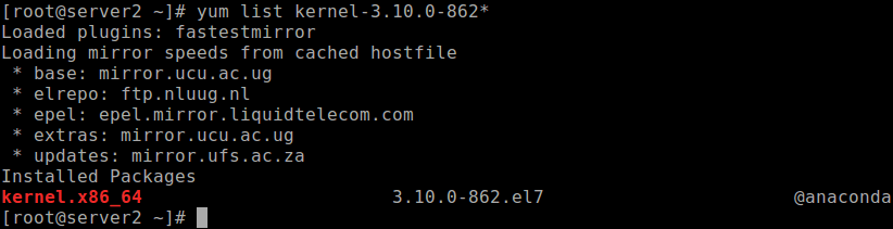 Cara Downgrade RHEL/CentOS ke Kernel Sebelum nya