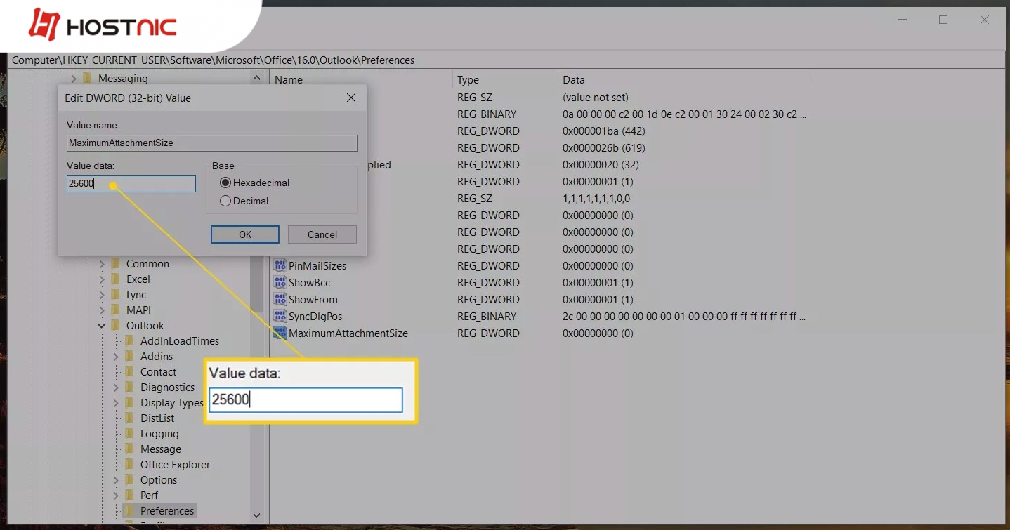 Cara Menambah Outlook Attachment Size Limit Hostnic.id