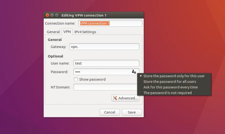 pptp vpn ubuntu ufw settings