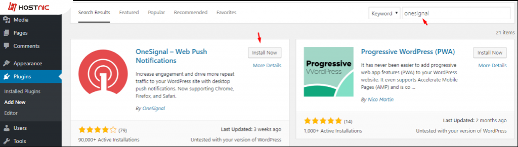 Push Notification dengan WordPress Plugin Onesignal