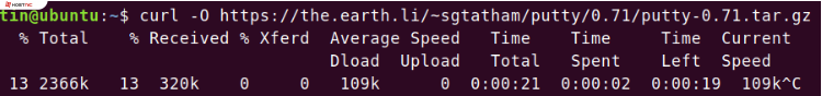 Command CURL pada ubuntu