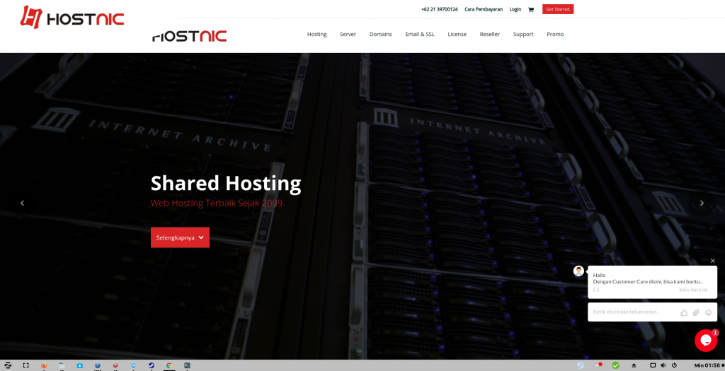 Tampilan Website Hostnic Lebih Keren Lohhh….