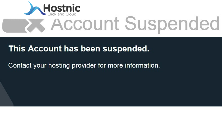 Suspend pada Account Hosting