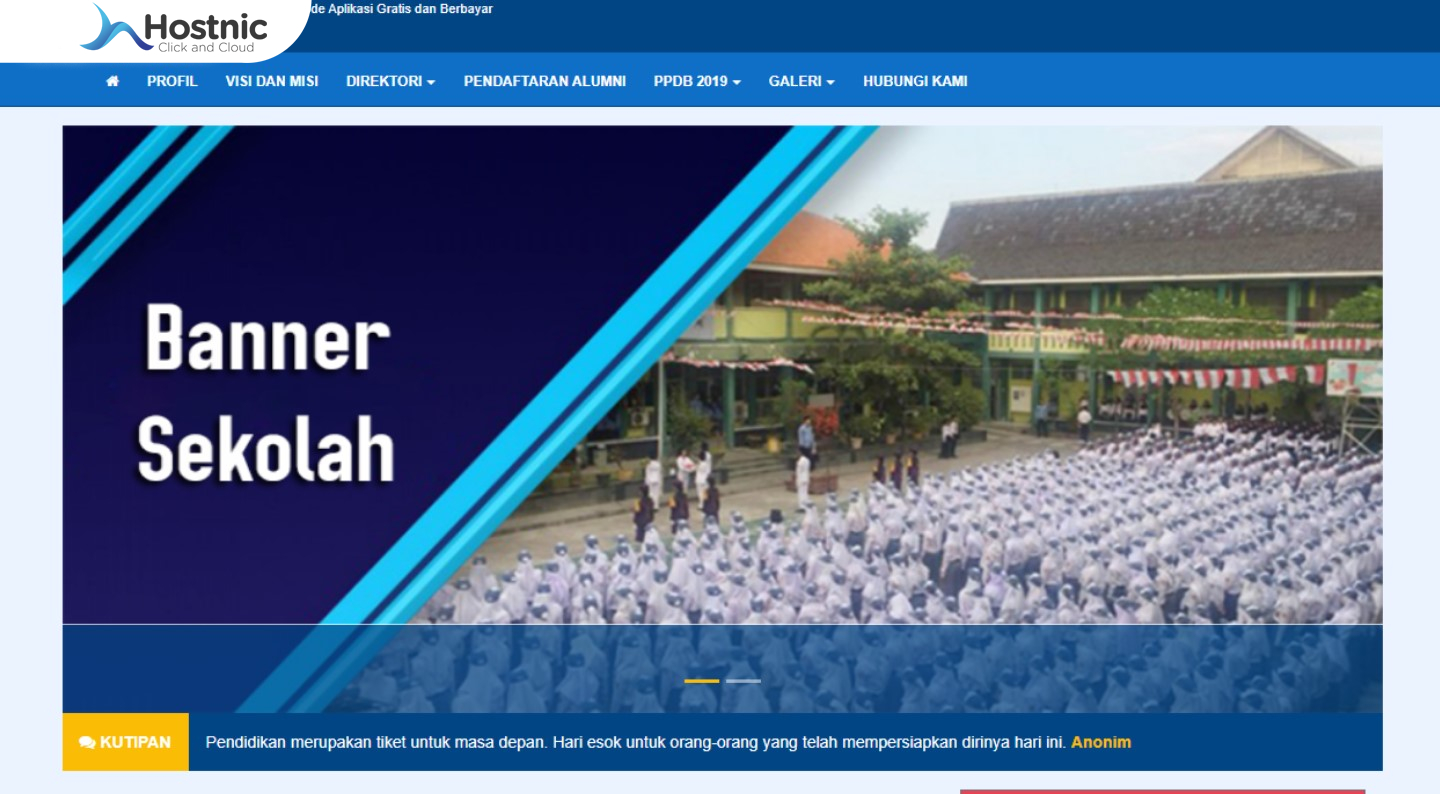 Source Code Website Sekolah Gratis: PHP & MySQL (Mudah Digunakan!)